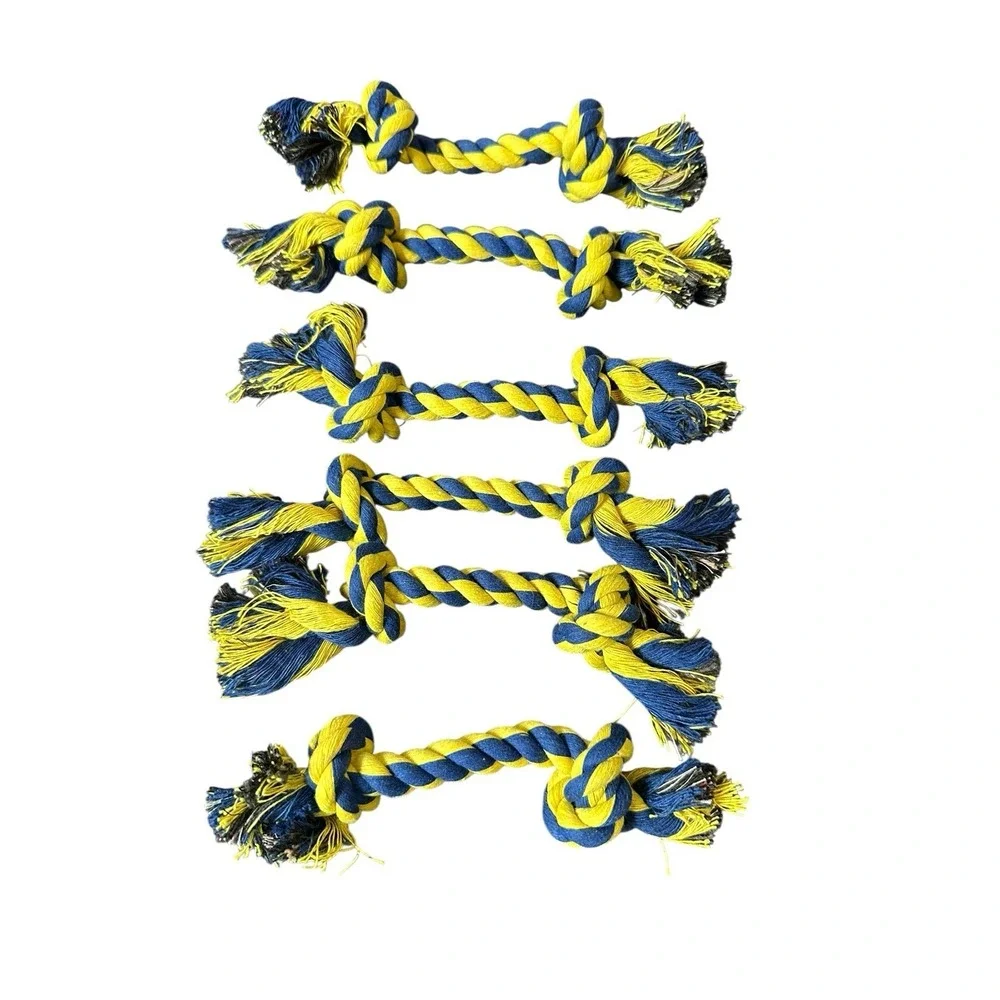 NEW lot of 6 dog rope toys‎ 6 inches in length